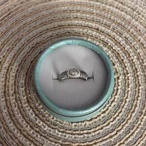 Sterling Silver Cubic Zirconia ring Size 5.5 new marked S925